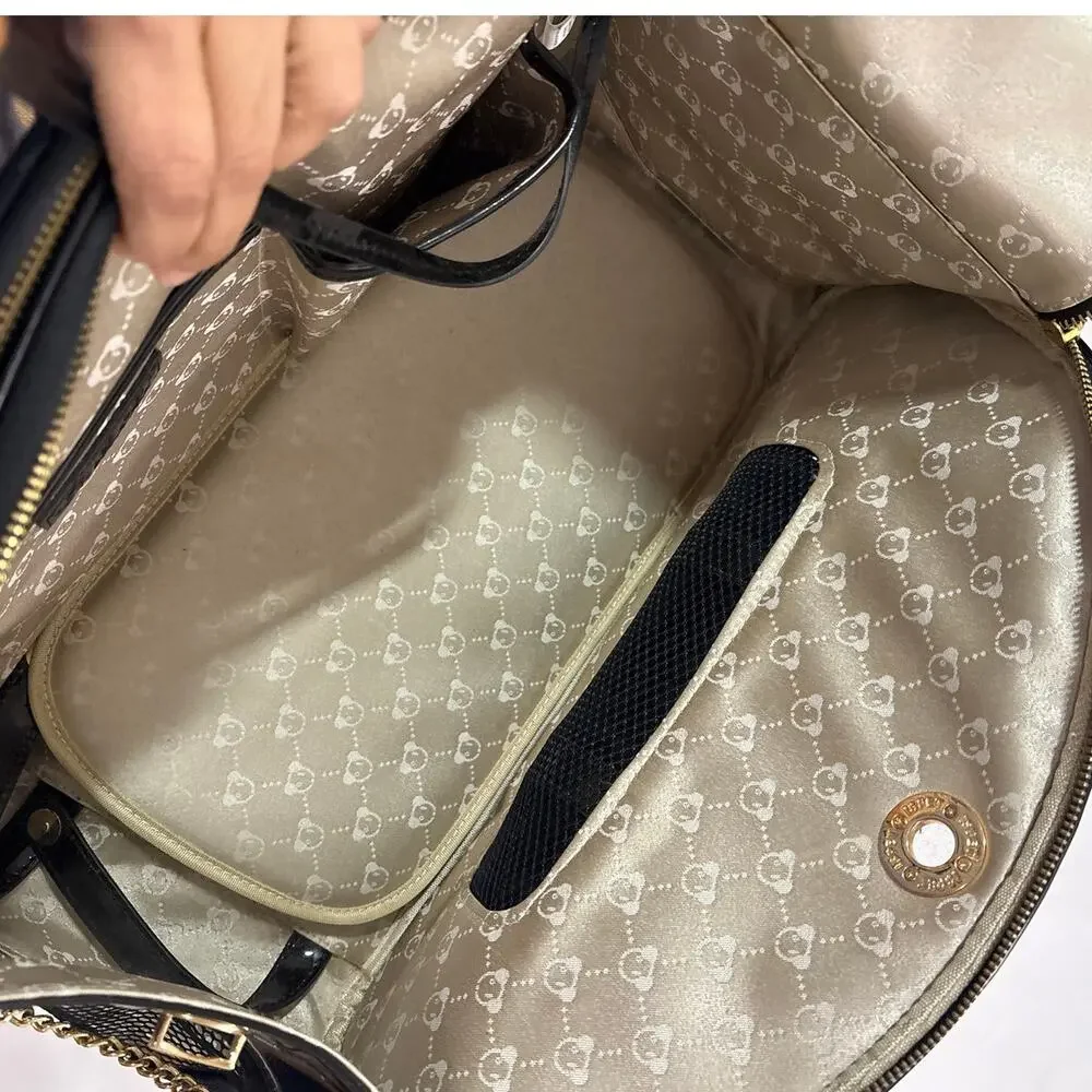 JS Pet Couture Pet Carrier Velour Y2k Charm Travel Dog Cat Structure Bag Purse